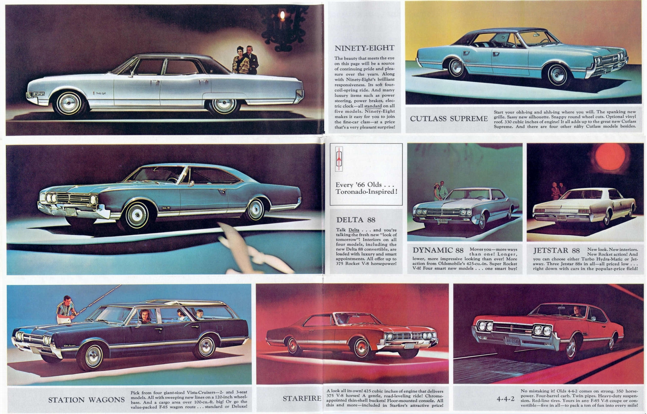 1966 Oldsmobile Motor Cars Foldout Page 5